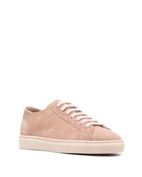 Мужские розовые замшевые низкие кеды от Doucal's