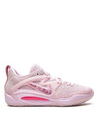 Мужские розовые замшевые низкие кеды от Nike
