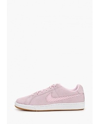 Женские розовые замшевые низкие кеды от Nike