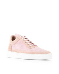 Мужские розовые замшевые низкие кеды от Filling Pieces