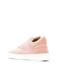 Мужские розовые замшевые низкие кеды от Filling Pieces