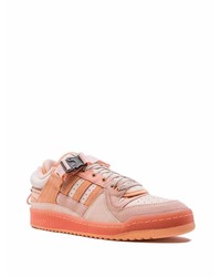 Мужские розовые замшевые низкие кеды от adidas