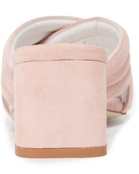 Розовые замшевые сабо от Jeffrey Campbell