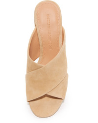 Розовые замшевые сабо от Sigerson Morrison