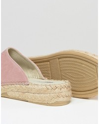 Розовые замшевые сабо от Park Lane