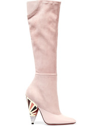 Розовые замшевые сапоги от Givenchy