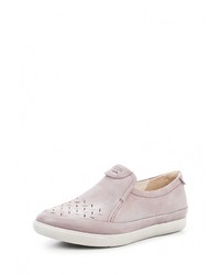 Женские розовые замшевые слипоны от Ecco