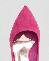 Розовые замшевые туфли с вырезом от Ted Baker