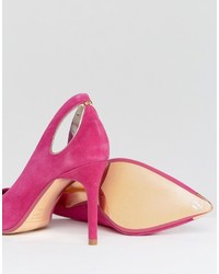 Розовые замшевые туфли с вырезом от Ted Baker