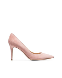 Розовые замшевые туфли от Gianvito Rossi