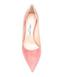 Розовые замшевые туфли от Jimmy Choo