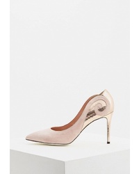 Розовые замшевые туфли от Pollini