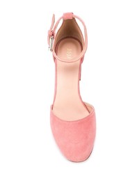 Розовые замшевые туфли от RED Valentino