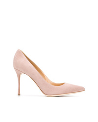 Розовые замшевые туфли от Sergio Rossi