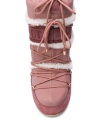 Женские розовые зимние ботинки от Yves Salomon