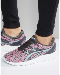 Мужские розовые кеды от Asics