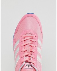 Мужские розовые кеды от adidas