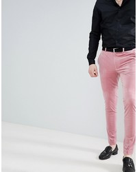 Мужские розовые классические брюки от ASOS DESIGN
