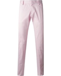 Мужские розовые классические брюки от DSQUARED2