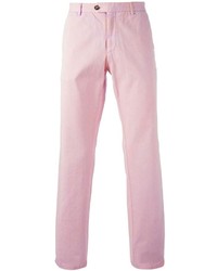 Мужские розовые классические брюки от Etro