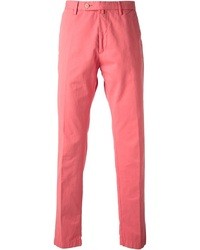 Мужские розовые классические брюки от Hackett