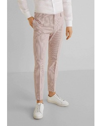 Мужские розовые классические брюки от Mango Man