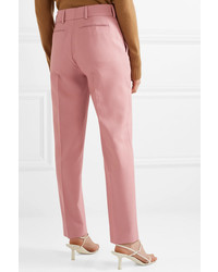 Женские розовые классические брюки от Burberry