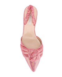 Розовые кожаные балетки от Casadei