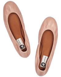 Розовые кожаные балетки от Lanvin