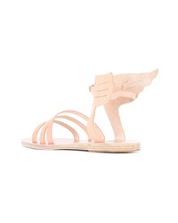 Розовые кожаные босоножки на каблуке от Ancient Greek Sandals