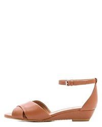 Розовые кожаные босоножки на танкетке от Marc by Marc Jacobs