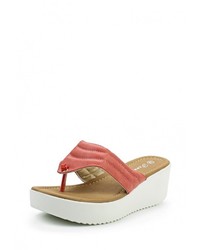 Женские розовые кожаные босоножки от Pezzano