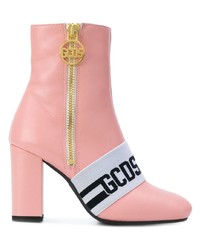 Розовые кожаные ботильоны от Gcds