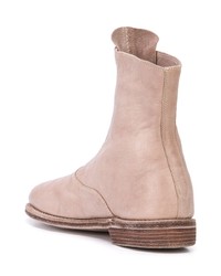 Розовые кожаные ботильоны от Guidi