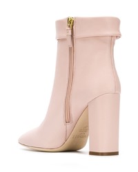 Розовые кожаные ботильоны от Twin-Set