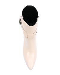 Розовые кожаные ботильоны от Bottega Veneta