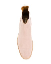 Женские розовые кожаные ботинки челси от Common Projects