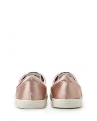 Женские розовые кожаные кеды от LOST INK