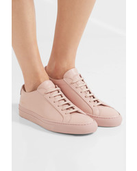 Женские розовые кожаные кеды от Common Projects