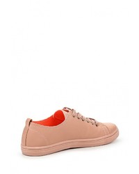 Женские розовые кожаные кеды от Sweet Shoes