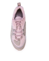 Мужские розовые кожаные кроссовки от Nike