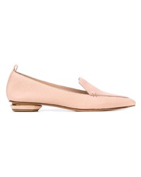 Женские розовые кожаные лоферы от Nicholas Kirkwood