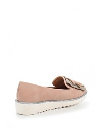 Женские розовые кожаные лоферы от Ideal