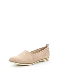 Женские розовые кожаные лоферы от Marco Tozzi