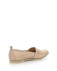 Женские розовые кожаные лоферы от Marco Tozzi