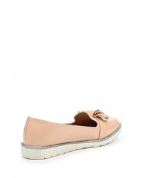 Женские розовые кожаные лоферы от Mellisa