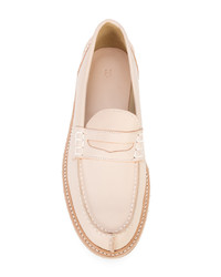 Мужские розовые кожаные лоферы от Hender Scheme