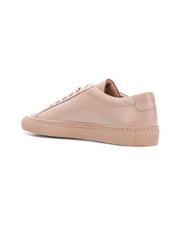 Мужские розовые кожаные низкие кеды от Common Projects