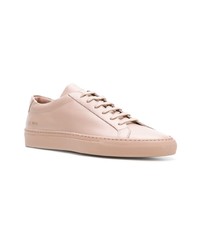 Мужские розовые кожаные низкие кеды от Common Projects