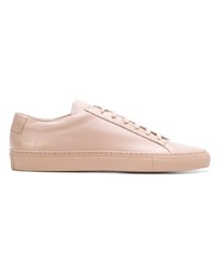 Мужские розовые кожаные низкие кеды от Common Projects